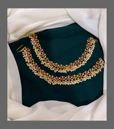 Jadau with Pearls Long Ear extensions - MT0034
